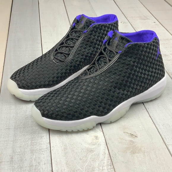 jordan future black and purple